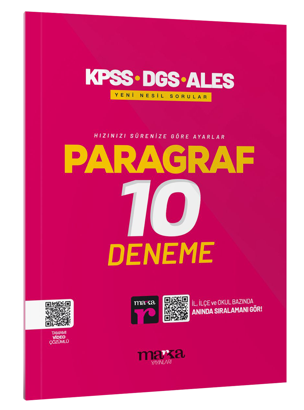 2026 KPSS-DGS-ALES Paragraf 10 Deneme Tamamı Video Çözümlü Marka Yayınları